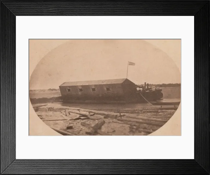 Framed Print : Hamiltons Floating Battery Moored at the End of Sullivans Island the Night Before Framed Print : Hamiltons Floating Battery Moored at the End of Sullivans Island the Night Before