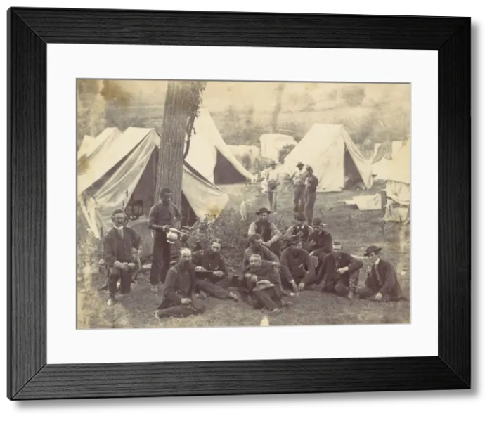 Framed Print : Group at Headquarters of the Army of the Potomac, Antietam, October 1862, 1862 Framed Print : Group at Headquarters of the Army of the Potomac, Antietam, October 1862, 1862