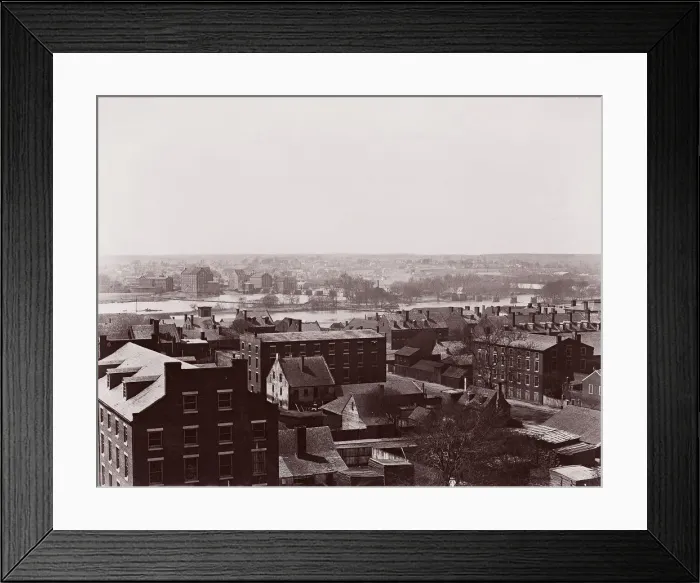 Framed Print : Richmond, Virginia. Looking toward Manchester, ca. 1865. Creator: Alexander Gardner Framed Print : Richmond, Virginia. Looking toward Manchester, ca. 1865. Creator: Alexander Gardner