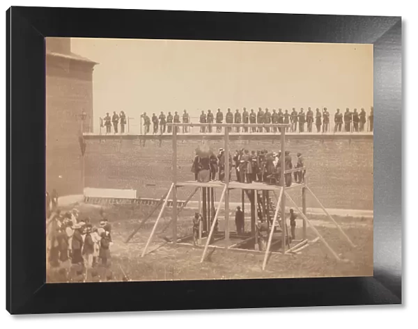 Execution of the Conspirators, July 7, 1865. Creator: Alexander Gardner