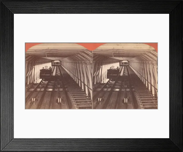 Framed Print : Group of 3 Stereograph Views of Bridges and Railways at Niagara, 1860s-90s Framed Print : Group of 3 Stereograph Views of Bridges and Railways at Niagara, 1860s-90s