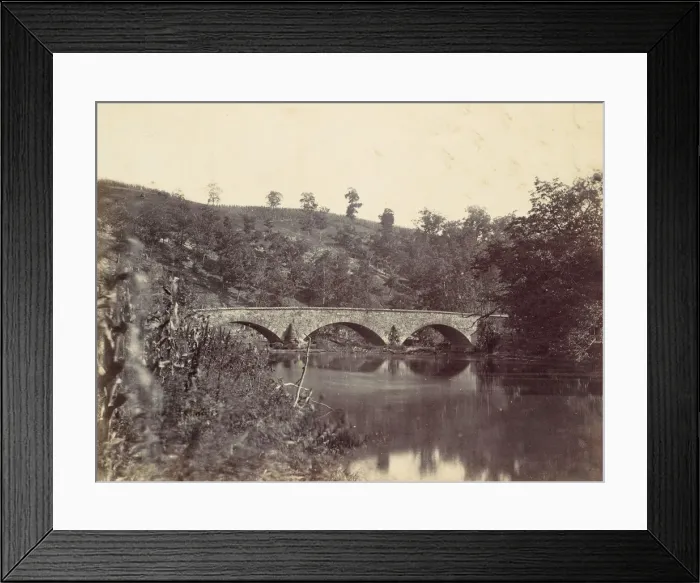 Framed Print : Antietam Bridge, On the Sharpsburg and Boonsboro Turnpike, No. 1, September 1862, 1862 Framed Print : Antietam Bridge, On the Sharpsburg and Boonsboro Turnpike, No. 1, September 1862, 1862