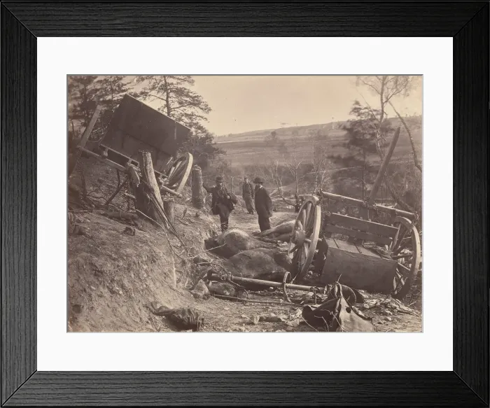 Framed Print : Rebel Cassion Destroyed by Federal Shells. At Fredericksburgh, May 3, 1863. Eight H Framed Print : Rebel Cassion Destroyed by Federal Shells. At Fredericksburgh, May 3, 1863. Eight H