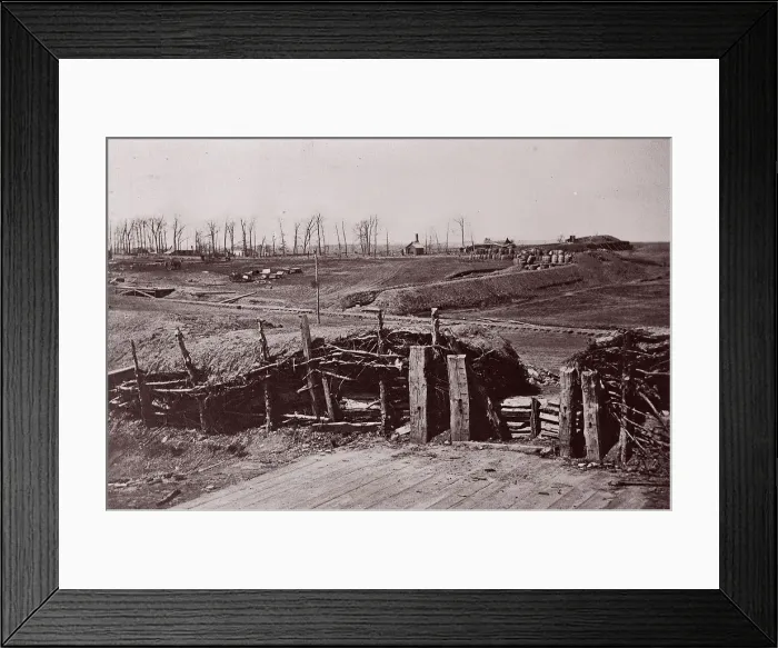 Framed Print : Fort Beauregard, Manassas, VA, 1861-65. Creator: Andrew Joseph Russell Framed Print : Fort Beauregard, Manassas, VA, 1861-65. Creator: Andrew Joseph Russell