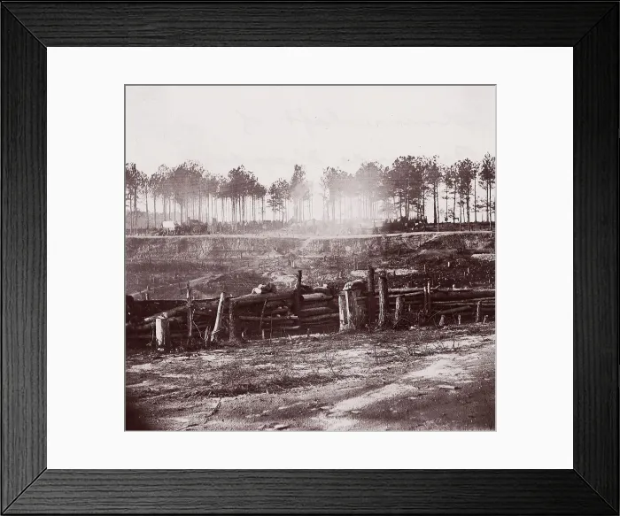 Framed Print : Extreme Left of Bermuda Hundred Lines, 1861-65. Creator: Andrew Joseph Russell Framed Print : Extreme Left of Bermuda Hundred Lines, 1861-65. Creator: Andrew Joseph Russell