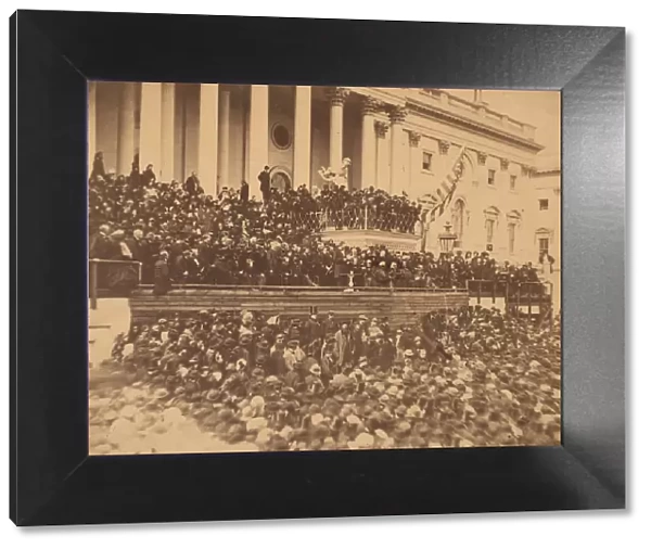 Lincoln Inauguration, March 4, 1865. Creator: Alexander Gardner