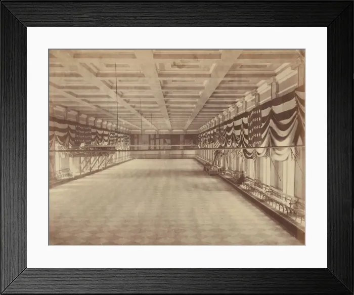 Framed Print : [Interior View of the Ballroom for Lincolns Second Inaugural Ball], March 1865