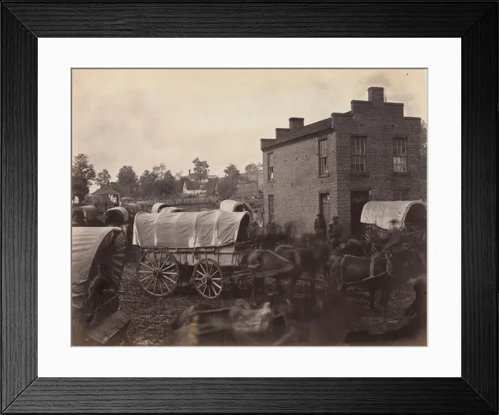 Framed Print : Street Scene, Culpeper, Virginia, March 1864. Creator: Andrew Joseph Russell Framed Print : Street Scene, Culpeper, Virginia, March 1864. Creator: Andrew Joseph Russell