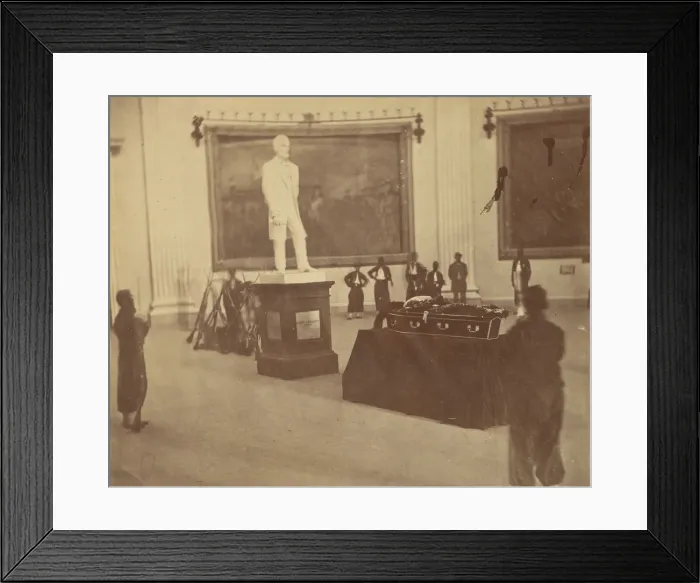 Framed Print : [Thaddeus Stevens Lying in State in the Rotunda of the Capitol at Washington], 1867