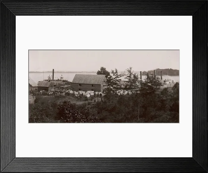 Framed Print : Wilcox Landing, 1861-65. Creator: Andrew Joseph Russell