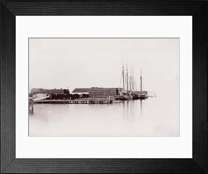 Framed Print : Bermuda Hundred Landing, James River, 1864. Creator: Andrew Joseph Russell Framed Print : Bermuda Hundred Landing, James River, 1864. Creator: Andrew Joseph Russell