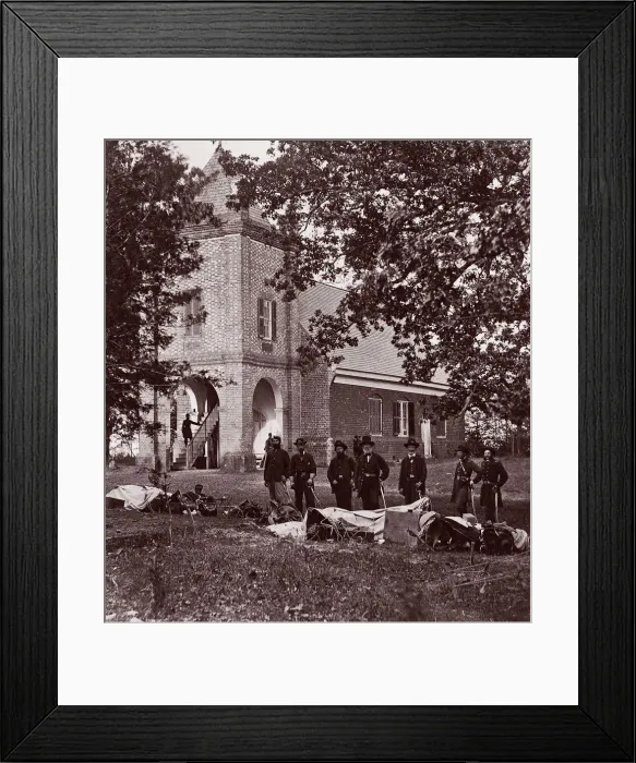Framed Print : St. Peters Church near White House, Where Washington was Married. General E. V. Sumner Framed Print : St. Peters Church near White House, Where Washington was Married. General E. V. Sumner