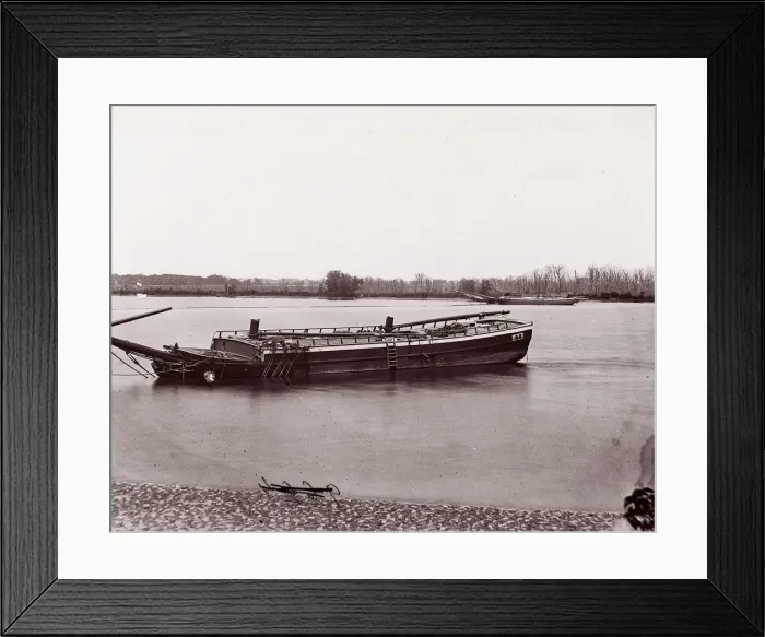Framed Print : Deep Bottom, James River, 1864. Creator: Andrew Joseph Russell