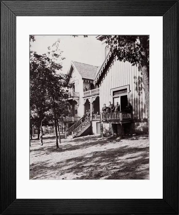 Framed Print : Headquarters of General Hooker, 1861-65. Creator: Alexander Gardner