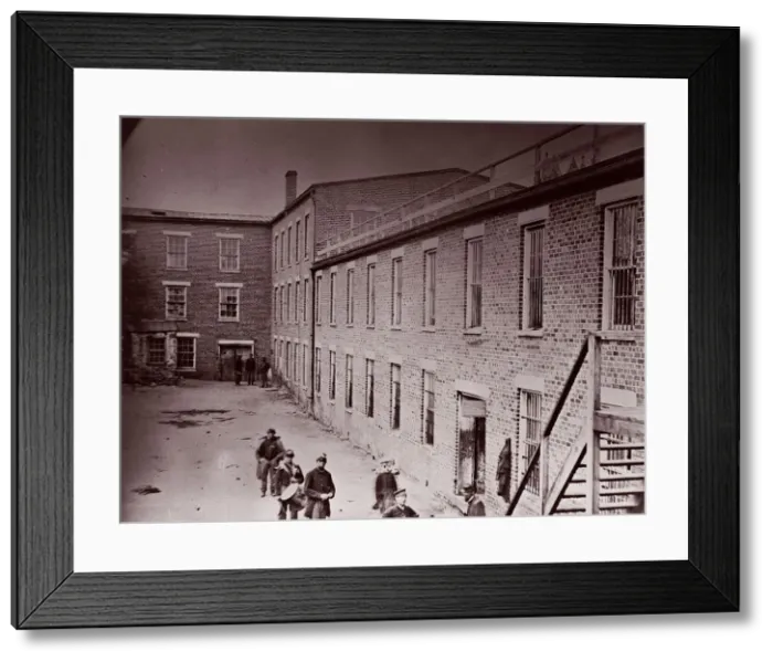 Framed Print : Castle Thunder, ex-tobacco factory, Petersburg, 1864. Creator: Alexander Gardner Framed Print : Castle Thunder, ex-tobacco factory, Petersburg, 1864. Creator: Alexander Gardner