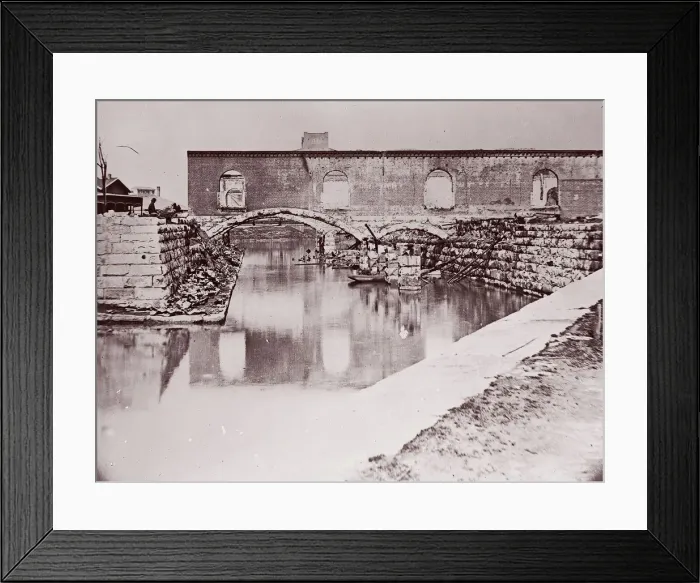 Framed Print : Ruins near Canal Basin, Richmond, 1865. Creator: Alexander Gardner Framed Print : Ruins near Canal Basin, Richmond, 1865. Creator: Alexander Gardner