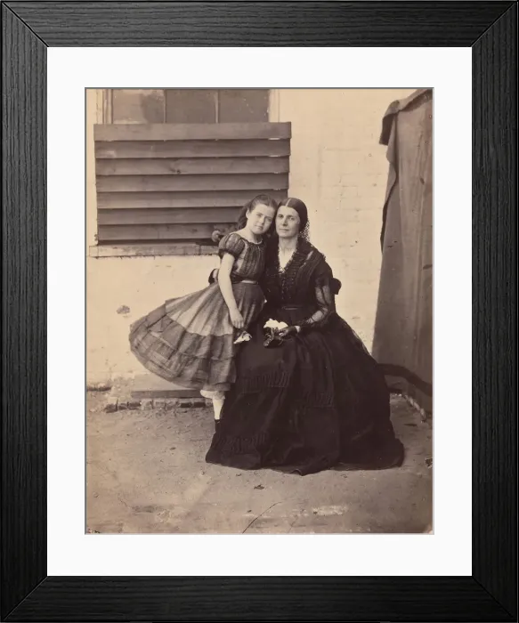 Framed Print : Mrs. Greenhow and Daughter, Imprisoned in the Old Capitol, Washington, 1862 Framed Print : Mrs. Greenhow and Daughter, Imprisoned in the Old Capitol, Washington, 1862