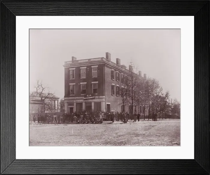 Framed Print : Sanitary Commission Headquarters, Richmond, Virginia, 1865. Creator: Alexander Gardner Framed Print : Sanitary Commission Headquarters, Richmond, Virginia, 1865. Creator: Alexander Gardner