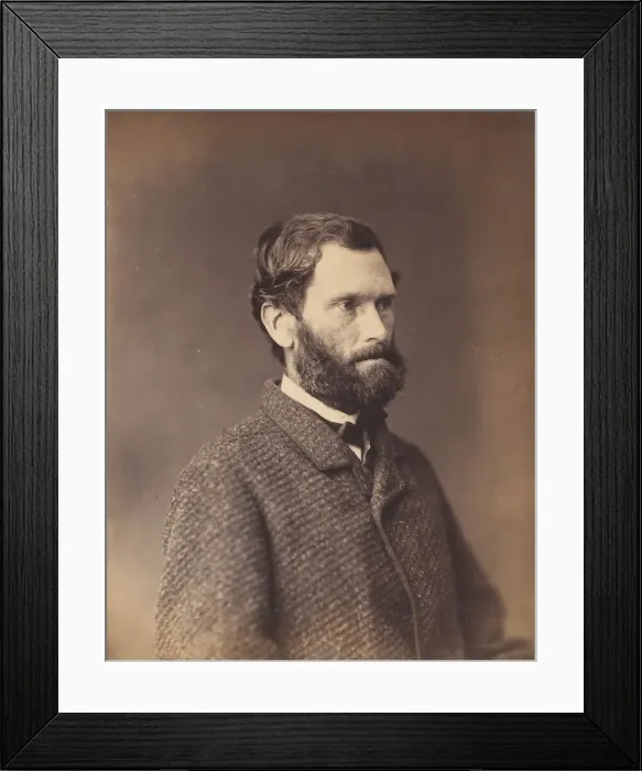 Framed Print : [Bearded Man in Tweed Jacket], early 1860s. Creator: Attributed to Alexander Gardner