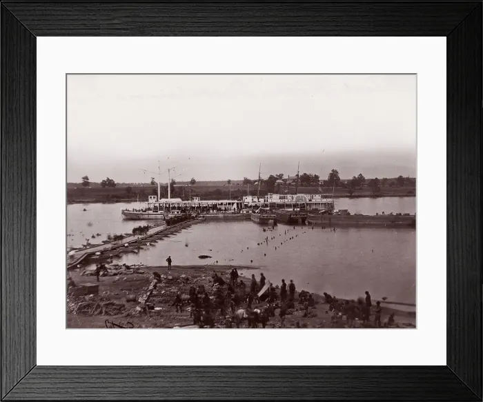 Framed Print : Port Royal, Rappahannock River, 1861-65. Creator: Andrew Joseph Russell Framed Print : Port Royal, Rappahannock River, 1861-65. Creator: Andrew Joseph Russell
