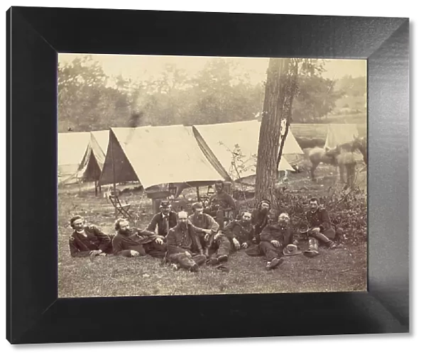 Group at Headquarters of the Army of the Potomac, Antietam, October 1862, 1862