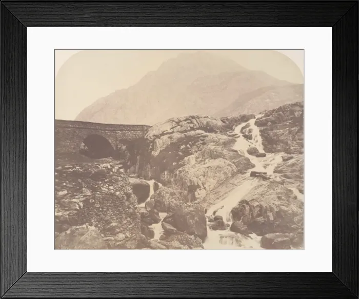 Framed Print : Near the Pass of Nant Frangen, North Wales, 1856. Creator: Alfred Rosling Framed Print : Near the Pass of Nant Frangen, North Wales, 1856. Creator: Alfred Rosling