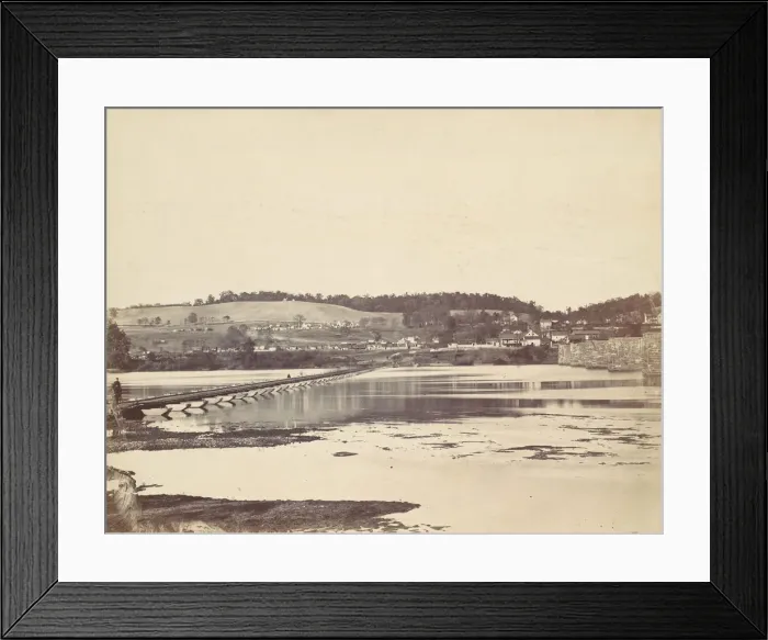 Framed Print : Pontoon Bridge, Across the Potomac, at Berlin, Maryland, November 1862, 1862