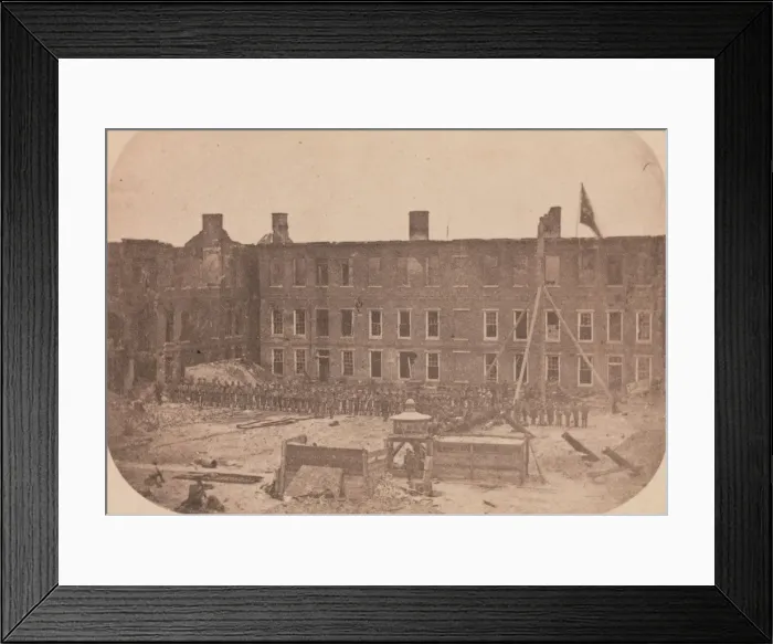 Framed Print : The Evacuation of Fort Sumter, April 1861, April 1861. Creator: Attributed to Alma A Framed Print : The Evacuation of Fort Sumter, April 1861, April 1861. Creator: Attributed to Alma A