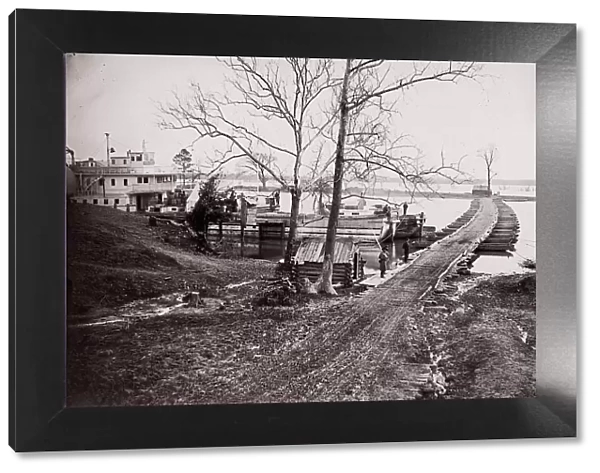 Pontoon Bridge, 1861-65. Creator: Andrew Joseph Russell
