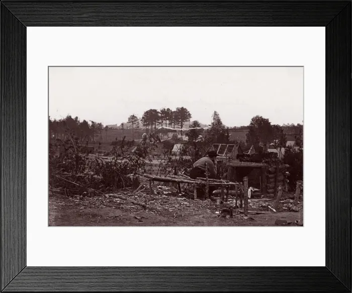 Framed Print : Falmouth, Virginia. Abandoned Camp, 1862. Creators: Andrew Joseph Russell