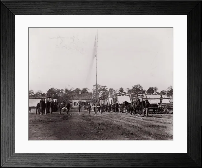 Framed Print : Headquarters, 10th Army Corps, Hatchers Farm, Virginia, 1861-65 Framed Print : Headquarters, 10th Army Corps, Hatchers Farm, Virginia, 1861-65