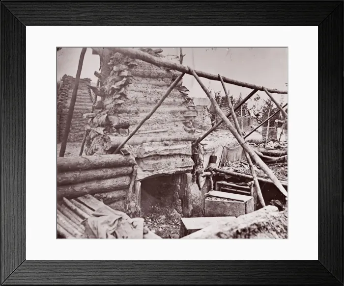 Framed Print : Abandoned Camp, Falmouth, Virginia, 1862. Creator: Andrew Joseph Russell Framed Print : Abandoned Camp, Falmouth, Virginia, 1862. Creator: Andrew Joseph Russell