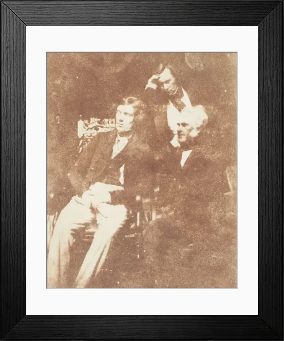 Framed Print : James Gordon, Dr. Hanna, and Mr. Cowan, 1843-47. Creators: David Octavius Hill Framed Print : James Gordon, Dr. Hanna, and Mr. Cowan, 1843-47. Creators: David Octavius Hill