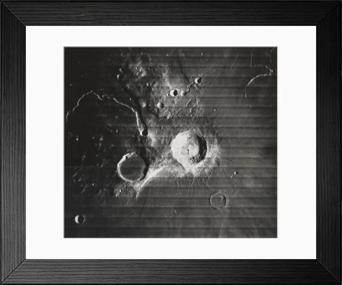 Framed Print : Crater Aristarchus, Schroters Valley, and Vicinity, 1967. Creator: NASA Framed Print : Crater Aristarchus, Schroters Valley, and Vicinity, 1967. Creator: NASA
