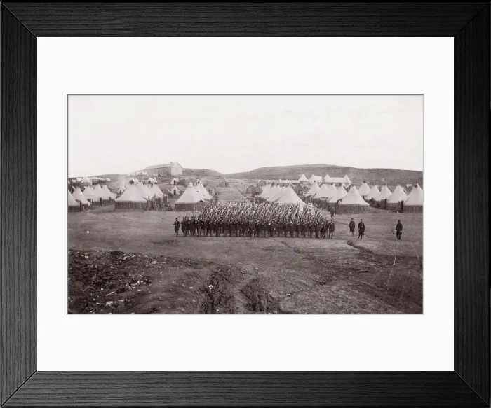 Framed Print : Camp of 34th Massachusetts Infantry near Fort Lyon, Virginia, 1861-65. Creator: Unknown Framed Print : Camp of 34th Massachusetts Infantry near Fort Lyon, Virginia, 1861-65. Creator: Unknown