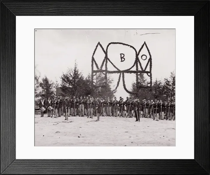 Framed Print : Co. B, 30th Pennsylvania Infantry, 1861-65. Creator: Unknown Framed Print : Co. B, 30th Pennsylvania Infantry, 1861-65. Creator: Unknown