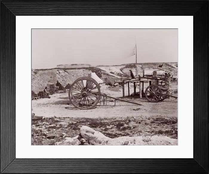 Framed Print : Fort Johnson, James Island, South Carolina, 1861-65. Creator: Unknown Framed Print : Fort Johnson, James Island, South Carolina, 1861-65. Creator: Unknown
