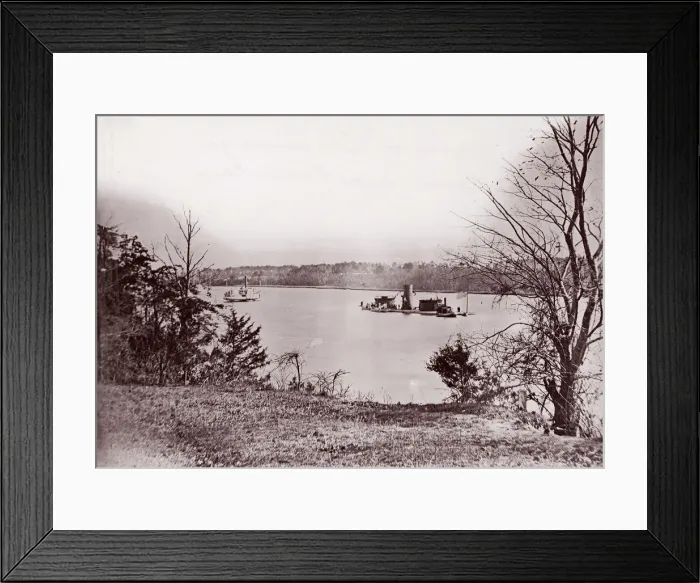 Framed Print : U. S. Monitor Onondaga, James River, 1861-65. Creator: Unknown Framed Print : U. S. Monitor Onondaga, James River, 1861-65. Creator: Unknown