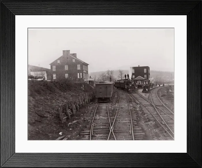 Framed Print : Hanover Junction, Pennsylvania, 1861-65. Creator: Unknown Framed Print : Hanover Junction, Pennsylvania, 1861-65. Creator: Unknown