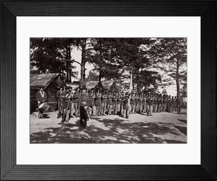 Framed Print : 21st Michigan Infantry. Shermans Volunteers, 1861-65. Creator: Unknown Framed Print : 21st Michigan Infantry. Shermans Volunteers, 1861-65. Creator: Unknown