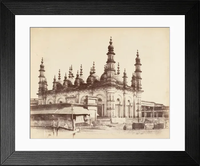 Framed Print : [Ghulam Muhammad Mosque, Calcutta], 1850s. Creator: Captain R. B. Hill