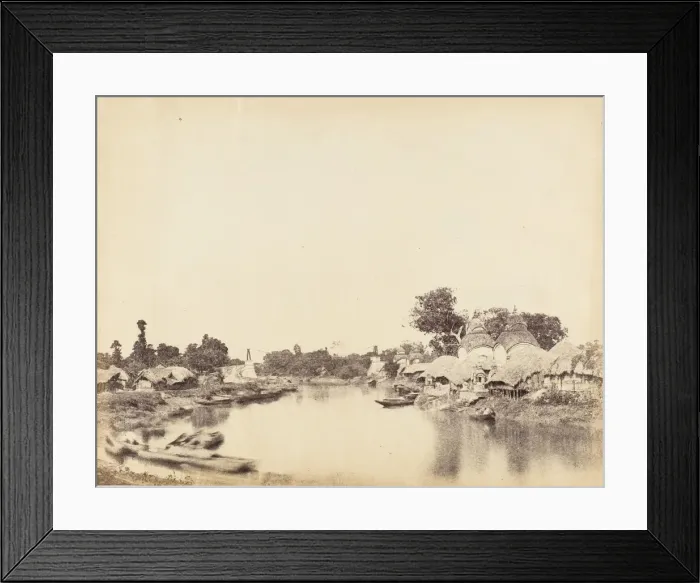 Framed Print : [Tollys Nullah, Calcutta], 1850s. Creator: Captain R. B. Hill
