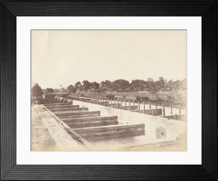 Framed Print : Indigo Vats, 1850s. Creator: Captain R. B. Hill Framed Print : Indigo Vats, 1850s. Creator: Captain R. B. Hill