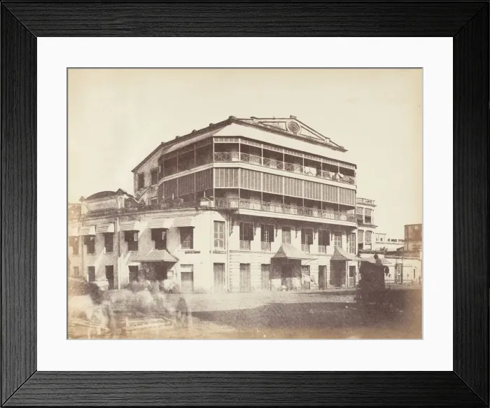 Framed Print : [Grindley and Company Building, Calcutta], 1850s. Creator: Captain R. B. Hill
