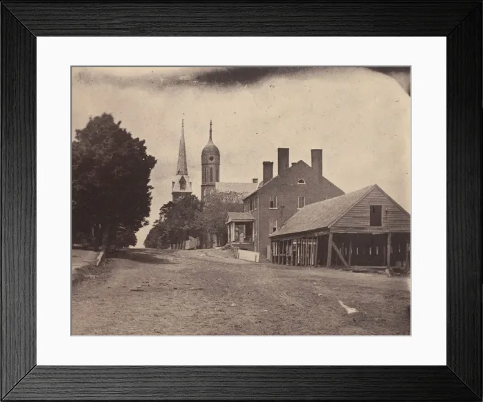 Framed Print : Second Corps Hospital, Washington, D. C. ca. 1863. Creator: Mathew Brady