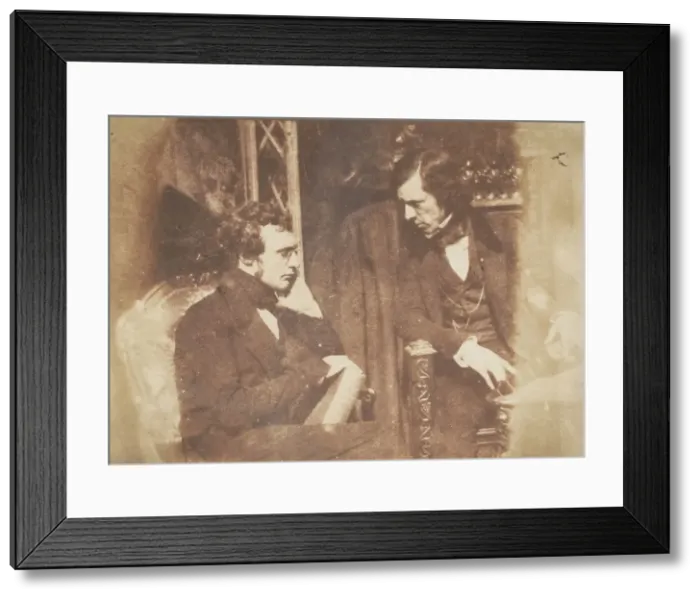 Framed Print : George Gilfillan and Samuel Brown, 1843-47. Creators: David Octavius Hill, Robert Adamson Framed Print : George Gilfillan and Samuel Brown, 1843-47. Creators: David Octavius Hill, Robert Adamson