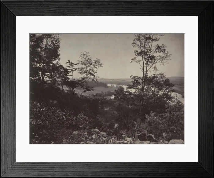 Framed Print : Chattanooga Valley from Lookout Mountain, 1860s. Creator: George N. Barnard Framed Print : Chattanooga Valley from Lookout Mountain, 1860s. Creator: George N. Barnard