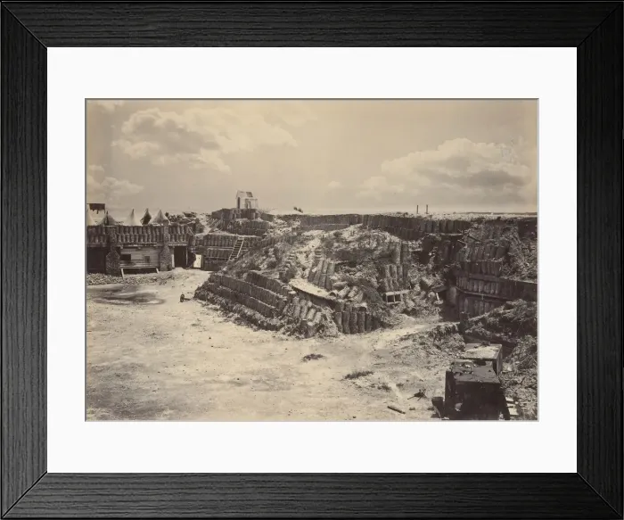 Framed Print : Interior View of Fort Sumpter, 1860s. Creator: George N. Barnard Framed Print : Interior View of Fort Sumpter, 1860s. Creator: George N. Barnard