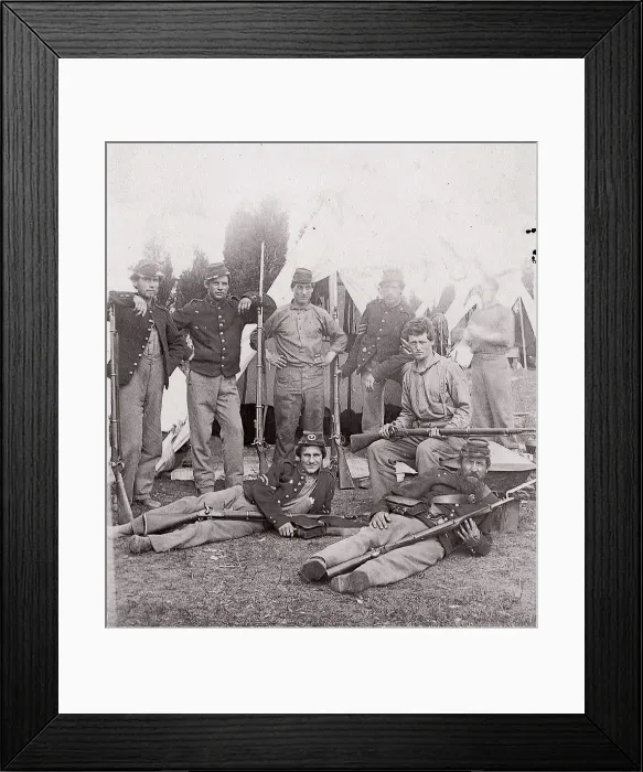 Framed Print : 23rd New York Infantry, ca. 1861. Creator: Unknown