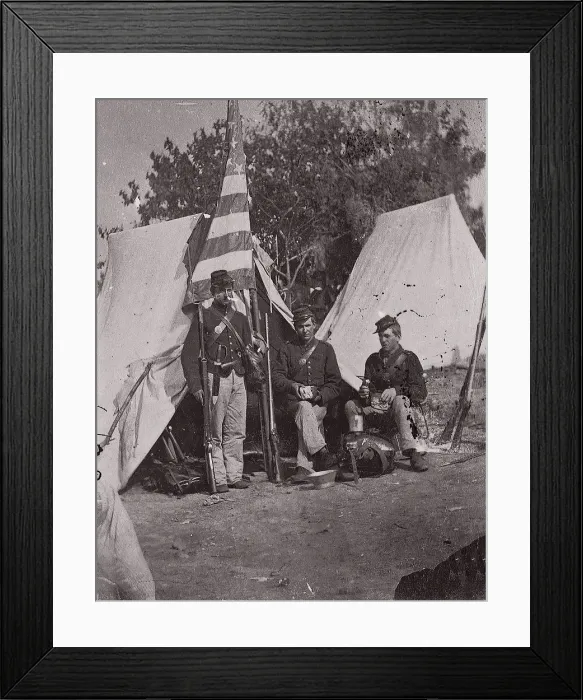 Framed Print : 33rd New York Infantry, ca. 1861. Creator: Unknown Framed Print : 33rd New York Infantry, ca. 1861. Creator: Unknown